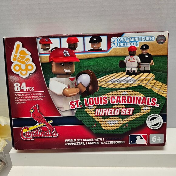 St louis Cardinals Baseball OYO Outfield Building Set 3 Mini Figure Characters - Picture 1 of 16